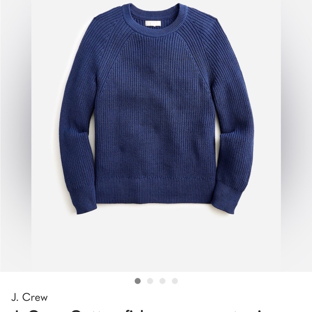 J. Crew Women's Blue Crewneck Sweater
